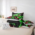 thumbnail image 6 of Castle Fairy Video Game 7-Piece Twin Bedding Sets for Teens Women Men,Abstract Orange Lightning Bedding Comforter Set,Gradient Gamer Breathable Sheet Sets,Super Cozy Room Decor, 6 of 8