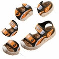 thumbnail image 5 of Caqnni Boys Girls Outdoor Sport Sandals,Kids Closed Toe Beach Sandals, Toddler Summer Shoes Casual Sandals Beach Shoes Boys Summer Sandals (Orange,9), 5 of 5