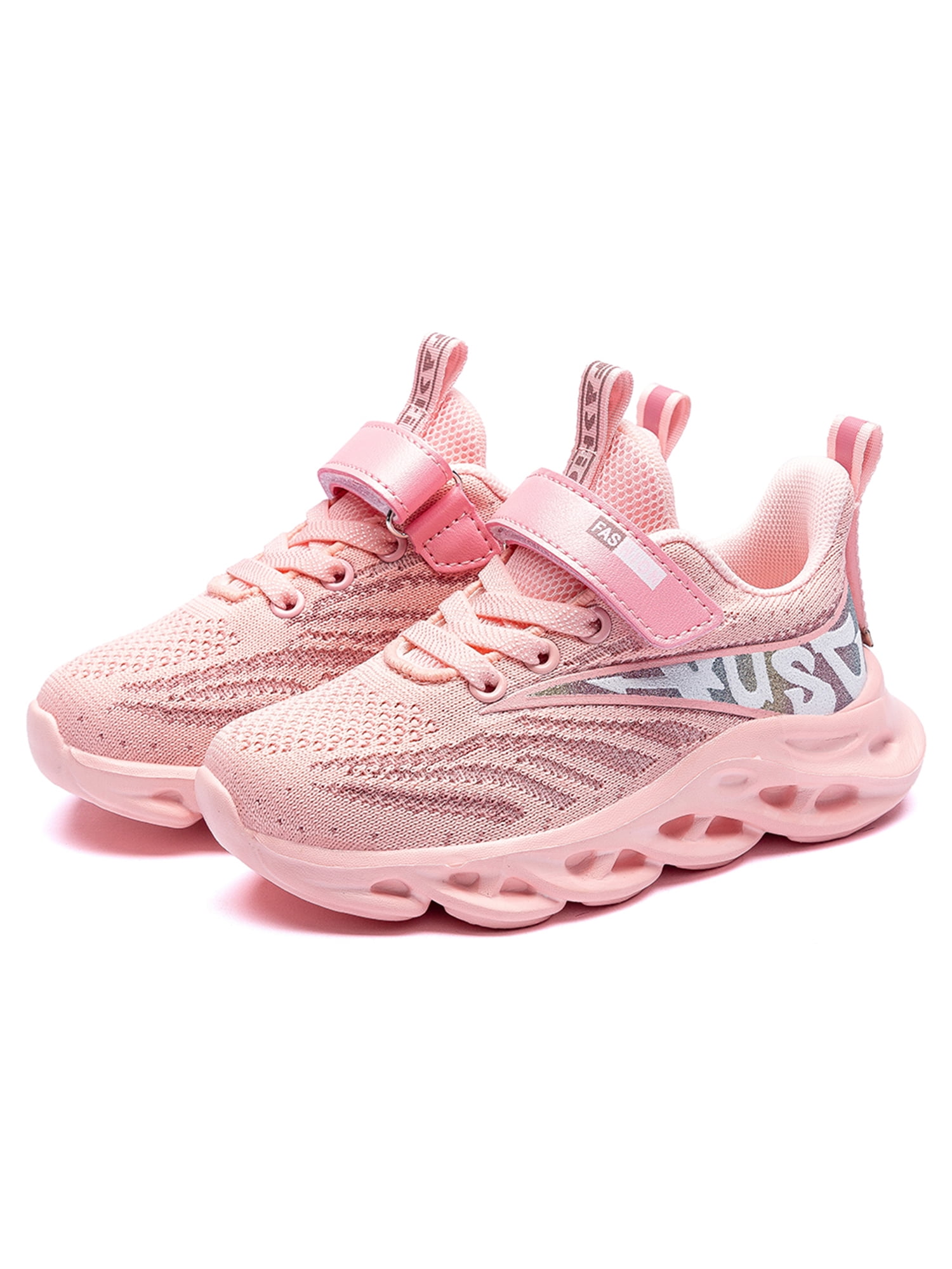 Tanleewa Boys Girls Running Walking Sneakers Comfortable Sports Pink