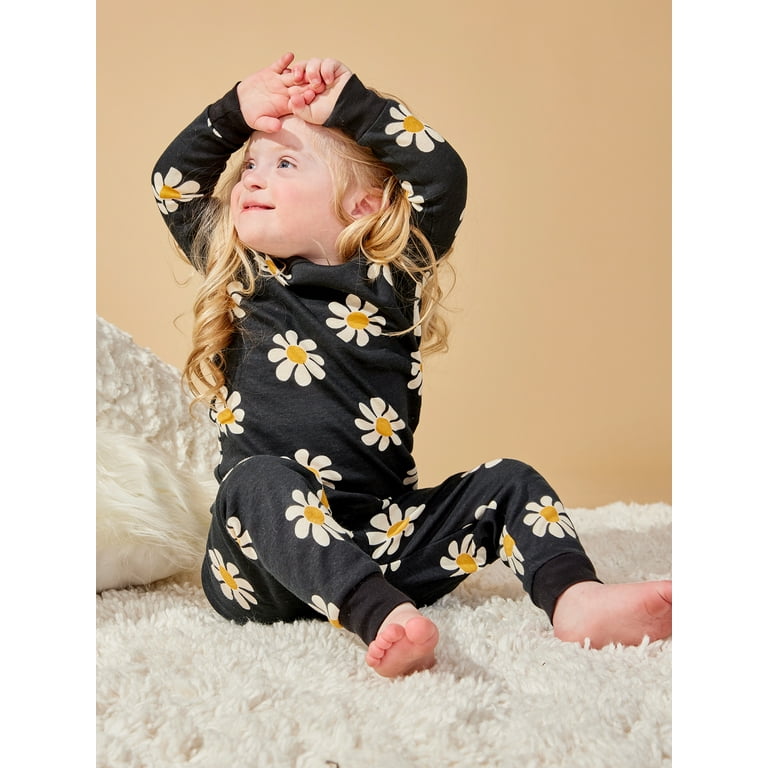 Little Star Organic Baby Toddler Girl 4 Pc Long Sleeve Long
