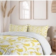 thumbnail image 6 of Ambesonne Banana Duvet Cover Sets, Watercolor Yellow Fruits, 2-King, White and Pastel Yellow, 6 of 7