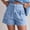 *Light Blue, variant on ClodeEU Women's Vintage Denim Shorts with Pockets,Loose Fit Casual Jean Shorts Navy,Womens Plus L
