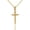 Yellow, variant on 10k Yellow Gold Crucifix Pendant Jesus Cross Necklace (1.18") SMALL (16 Inches)