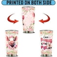thumbnail image 6 of Pig Gifts Tumbler, Gifts For Pig Lovers Women, Girls Freaking Love Pigs Gift Cute Mug Pink Coffee Mugs Cup Funny Birthday Christmas Valentines 20oz Insulated Stainless Steel With Lid, 6 of 7