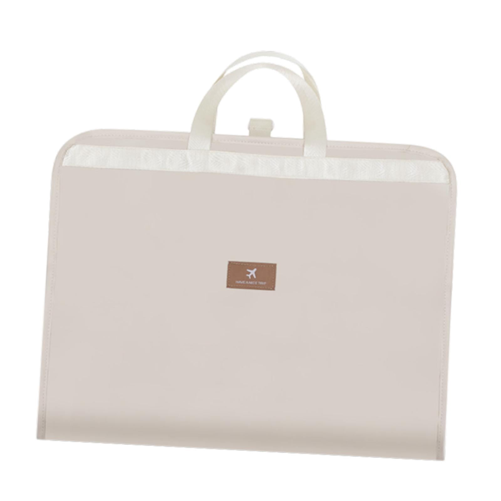 Fiocias Packing Cube Clothes Underwear Storage Bag Luggage Organizer Carry on Waterproof Beige