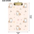 thumbnail image 3 of FMSHPON Cartoon Shiba Inu Dog Paw Clipboard Hardboard Wood Nursing Clip Board and Pull for Standard A4 Letter 13x9 inches, 3 of 5