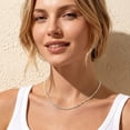 thumbnail image 3 of APSVO S925 Sterling Silver Plated Chains for Women Girls 1mm/1.5mm/2mm Cable Link Necklace Birthday Christmas Jewelry Gifts Teen Her Adults Wife Mom Stocking Stuffers for Kids Ideas 16/18/20/22 Inch, 3 of 6