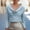Light Blue, variant on Long Sleeve Blouses for Women Casual Shirt Solid Cowl Neck Long Sleeve Light Fall Ladies Daily Casual Shirt Top