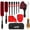Red, variant on Good Grips All-Purpose Scrub Brush – 2-Pack, Crevice Cleaning, Bathroom Cleaning, Scrub Brush with Handle, Brushes to Scrub Your Kitchen or bathrooms