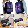 thumbnail image 2 of Uorisanigo School Backpack for Boys 4Pcs Kids Purple Deer Print Backpack with Insulated Lunch Box Pencil Bag Pen Case and Water Bottle Sleeve Children Bookbag with Zipped Front Pocket, 2 of 7