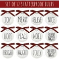 thumbnail image 5 of Dalrosia Christmas Decoration, 12PCS Christmas Balls Ornaments, 2.36" Christmas Tree Decoration Ornaments, Shatterproof Bulbs with Buffalo Plaid Bows, Holiday Balls for Xmas Tree Holiday Wreath Decor, 5 of 7