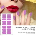 thumbnail image 4 of Women Fashion Pure Color Nail Sticker Waterproof Nail Sticker Nail Sticker Full Sticker, 4 of 5