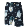 thumbnail image 4 of Balery Gnome and Snowflakes Traje de Baño Estilo Hawaiano para Hombre, Shorts de Secado Rápido con Bolsillos-Small, 4 of 6