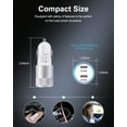 thumbnail image 5 of USB C Car Charger Adapter,AILKIN 2PACK 60W PD3.0 USB Type C Car Charger for iPhone Fast USB Dual Port Car Cigarette Lighter Socket,Silver, 5 of 5