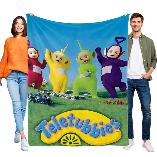 Teletubbies anti-pilling, suave, ligera, esponjosa y acogedora de lujo para hogar y cocina – Perfecta para niños y adultos,100X130cm