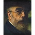 thumbnail image 2 of Emile Renard 12x14 Gold Ornate Wood Frame and Double Matted Museum Art Print Titled - Self -Portrait (1806), 2 of 4