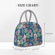 thumbnail image 2 of Disketp Colorful Flowers Bolsa Térmica para Almuerzo, Lonchera con Abertura Amplia y Gran Capacidad, Organizador Reutilizable para Mujeres, Hombres y Adultos, 2 of 6