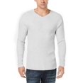 thumbnail image 3 of I-N-C Mens Ribbed Pullover Sweater, Grey, X-Large, 3 of 3
