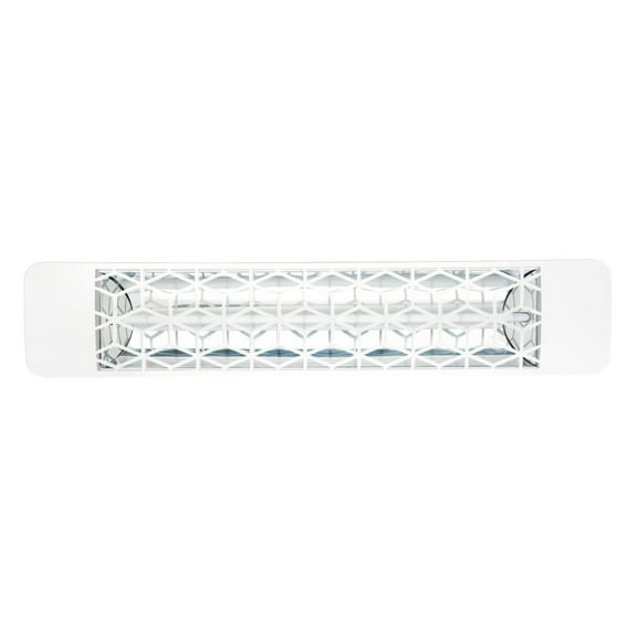 Eurofase Heating - 2500 Watt Single Element 39 Inch Electric Patio Heater-240 Voltage-White Finish-Stella Decorative Fascia