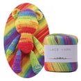 thumbnail image 3 of 10 Hebras Elegante Hilo Encaje Teñido Espacial Hilo Lana Grosor Diy Crochet Tejido A Mano (#38) Haohan, 3 of 7