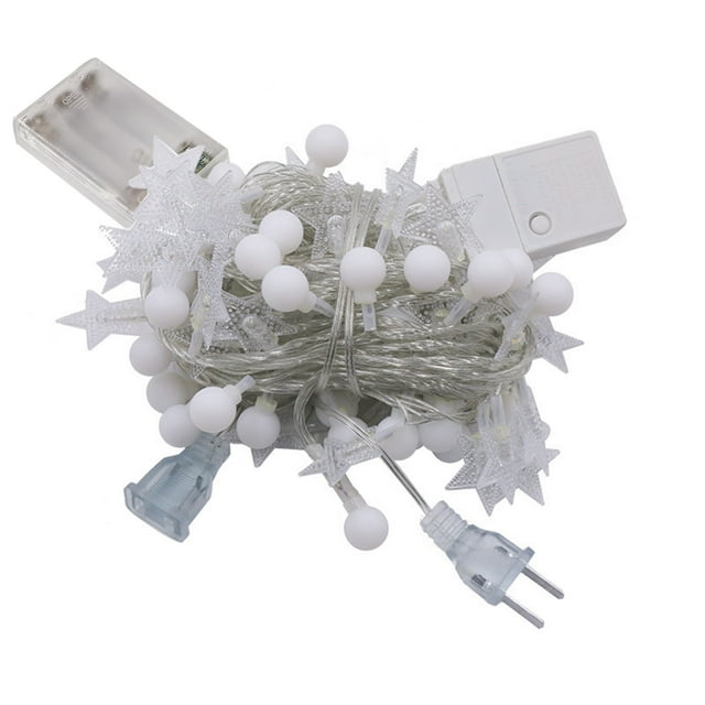 Bdday Modern Home Decor Battery Model Camping Light String Bubble Ball Star Colored Light Led Outdoor String Light Full Of Star Camping Tent Halloween Decorations Outdoor