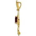 thumbnail image 2 of 10K Yellow Gold Garnet And Diamond Cat Pendant (Width 10.3) (Length 32.6) - Jbsp, 2 of 5