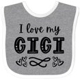 thumbnail image 3 of Inktastic I Love My Gigi with Hearts Boys or Girls Baby Bib, 3 of 4