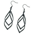thumbnail image 4 of Sterling Silver Interlocking Diamond Spirals Earrings For Woman, 4 of 12