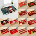 thumbnail image 2 of Floor Mat Christmas Theme Pattern Non Slip Flannel Front Door Entrance Mat Home Decor, 2 of 6