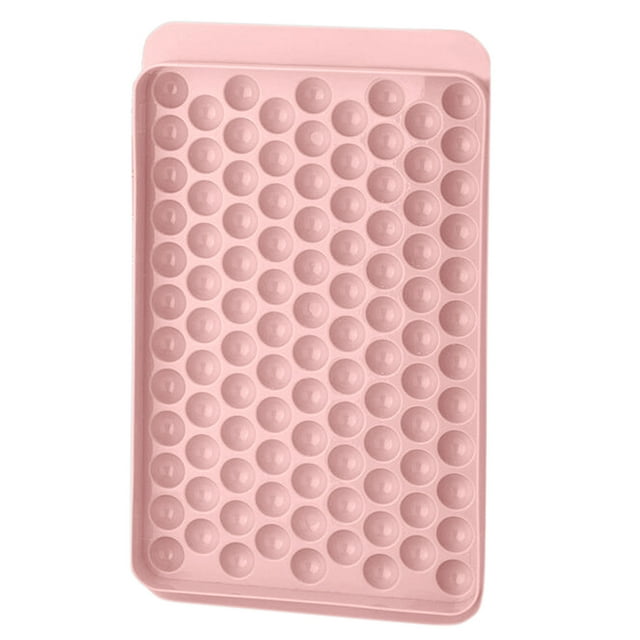Plateau à Glaçons Rond à 104 Compartiments Matériau Froid Fait Maison Plateau à Glace Micro-Ondable Plateau Alimentaire pour Dortoir Cuisson compatible avec Machines Plateau en Silicone Dessus de Bouteille en Silicone Plateau à Glaçons pour Congélateur Tasse en Silicone Cubes Plateau de Congélateur