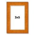 thumbnail image 2 of 3x5 In Honey Brown Real Wood Picture Frame Width 0.75 inches | Interior Frame Depth 0.5 inches |, 2 of 8