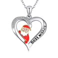 thumbnail image 4 of Wabjtam 1 pieza Collar con colgante de Papá Noel navideño para mujer Regalo de Navidad para mujeres Niñas, 4 of 4