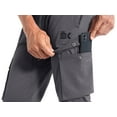 thumbnail image 2 of BROKIG Men's Zip Cargo Jogger Pants Gym Workout Athletic Sweatpants with Pockets (XX-Large, Shadow Gray), 2 of 7