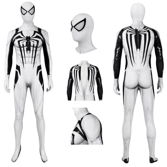 2026 New Halloween Spide Cosplay Costume, Hero Full Bodysuit Costume Set, Cosplay Set Include Jumpsuit with Hood, Halloween Outfits for Adult, L
