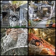 thumbnail image 7 of Halloween Decorations Big Spider 4.9 Ft Black Soft Hairy Scary Spider Fake Large Pops for Halloween Outdoor Yard Party, 7 of 7