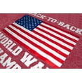 thumbnail image 3 of Back to Back World War Champs Men's Graphic Tee - Heather Red, 3 of 4