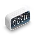 thumbnail image 2 of Bewildely Reloj despertador digital LED electrónico Reloj de escritorio Pantalla de temperatura 3 configuraciones de alarma Altavoces de audio Decoración del hogar Blanco, 2 of 6