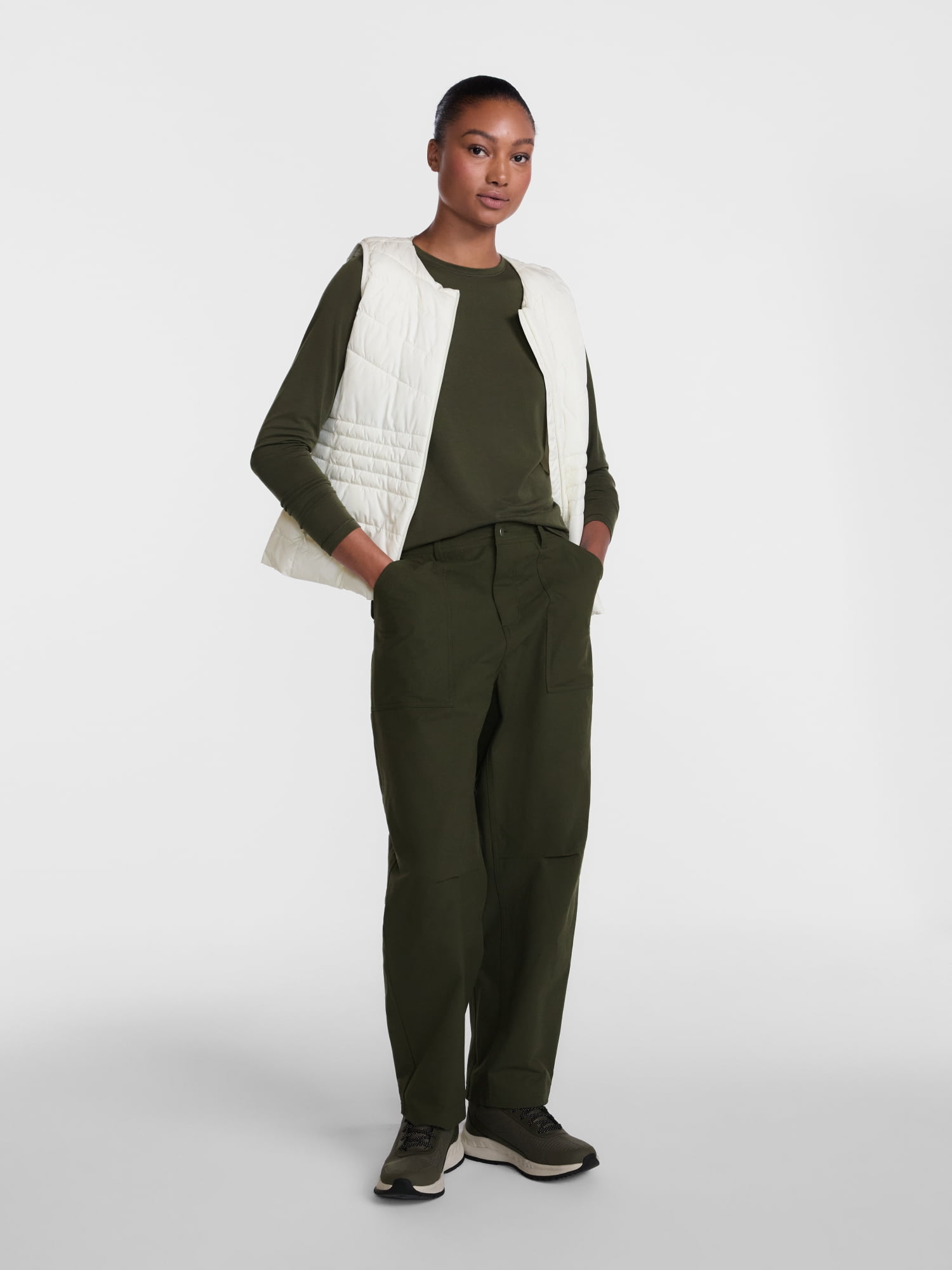 Ozark Trail Women's and Women's Plus Tee with Long Sleeves, Sizes XS-4X