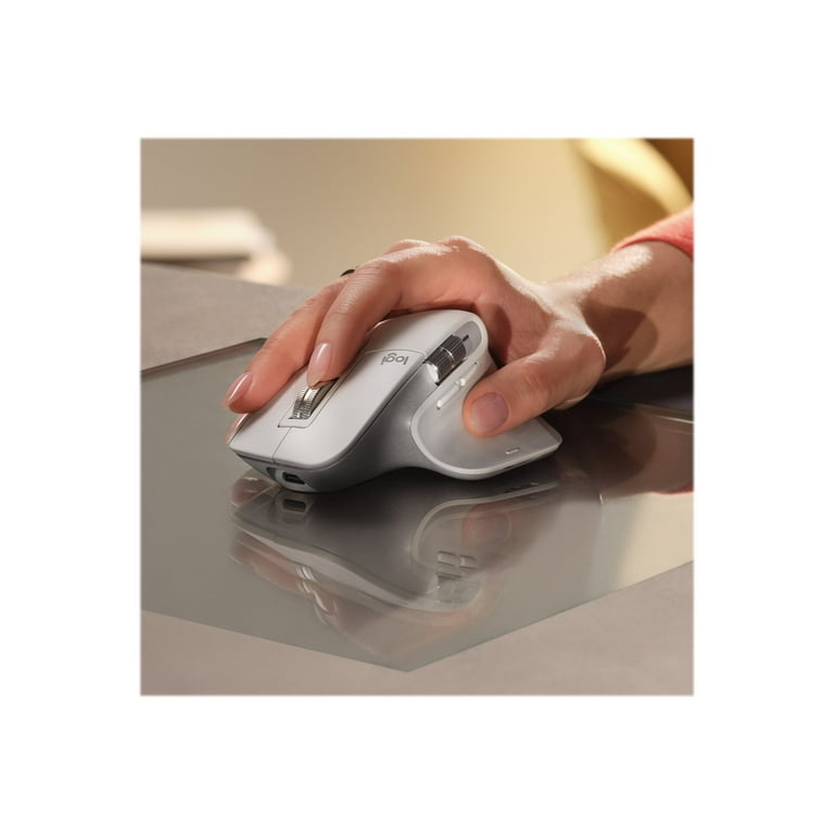 Logitech Series MX Master 3S Performance Wireless Mouse, USB-a to USB-C, Pale Gray - Walmart.com