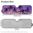 thumbnail image 7 of Uorisanigo Windshield Sun Shade UV Rays & Heat Protection Accessories for Jeep, Foldable Purple Sunset Palm Tree Windshield Shade for Jeep Wrangler, Gladiator, Renegade, FJ Cruiser, 7 of 7