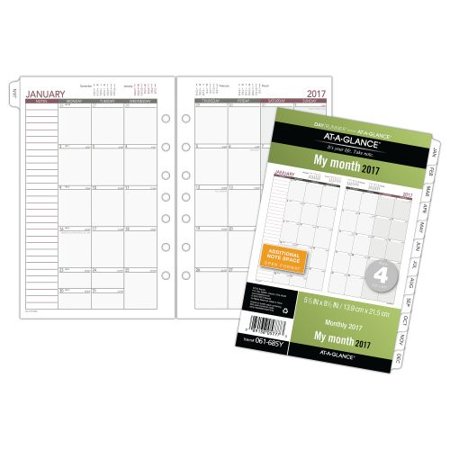 UPC 089138057773 product image for At-A-Glance Day Runner Monthly Refill, 5 1/2