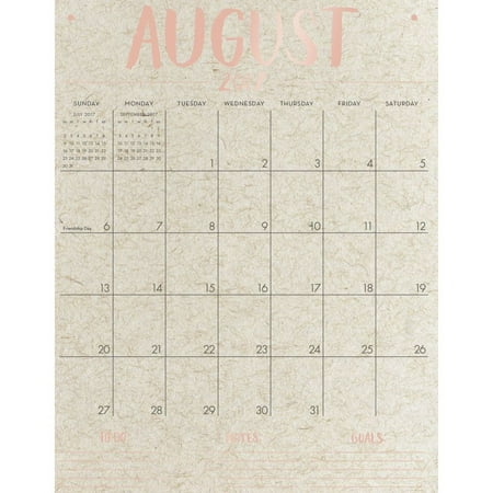 2018 tall on the wall calendar big grid by waste not paper