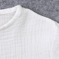 thumbnail image 5 of Summer Outfits for Boys, Casual Sets for Little Boys Solid Muslin Gauze Short Sleeve T-Shirt and Matching Shorts Casual Toddler Outfit, 5 of 5