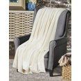 thumbnail image 2 of Pure 100% Organic Cotton Thermal Soft Lightweight Adult Cellular Blanket, 2 of 9
