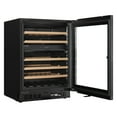 thumbnail image 5 of KoolMore Reserve 24 in. Under-Counter Panel Ready Dual Zone Built-in Wine Cooler with 45 Bottle Capacity and Wooden Shelves in Black (KM-CW46DZ-WPR), 5 of 11