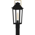thumbnail image 4 of BUK9007MBK Quoizel Lighting Buckley - 1 Light Outdoor Post Lantern In Traditional Style-22.5 Inches Tall and 7.5 Inches Wide, 4 of 5