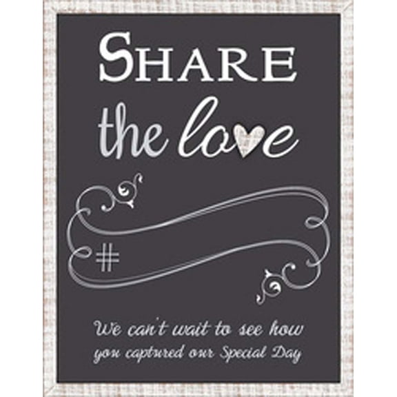 Malden Share the Love Chalk Wedding Board