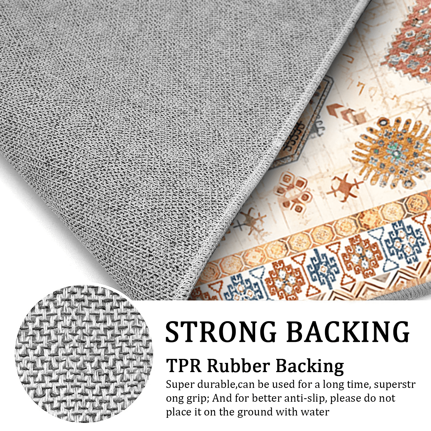 3 Pieces Kitchen Rug Sets with Runner Non Slip Washable Mats for Floor Thick Kitchen Floor Mat Carpet Runner Rugs for Hallway Laundry Holiday Decor