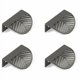 thumbnail image 1 of Pack Black Brass Leaf Cabinet Handles Kitchen Furniture Handles Single Drawer Free Punching Zinc Alloy Brushed Copper, 1 of 5