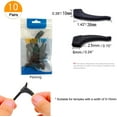 thumbnail image 3 of LNKOO Anti-Slip Eyeglass Ear Grips Hook Comfortable Silicone Elastic Eyeglasses Temple Tips Sleeve Retainer-For Eyewear Sunglasses Spectacles Glasses,Sports Eyeglasses 5 Pairs, 3 of 5